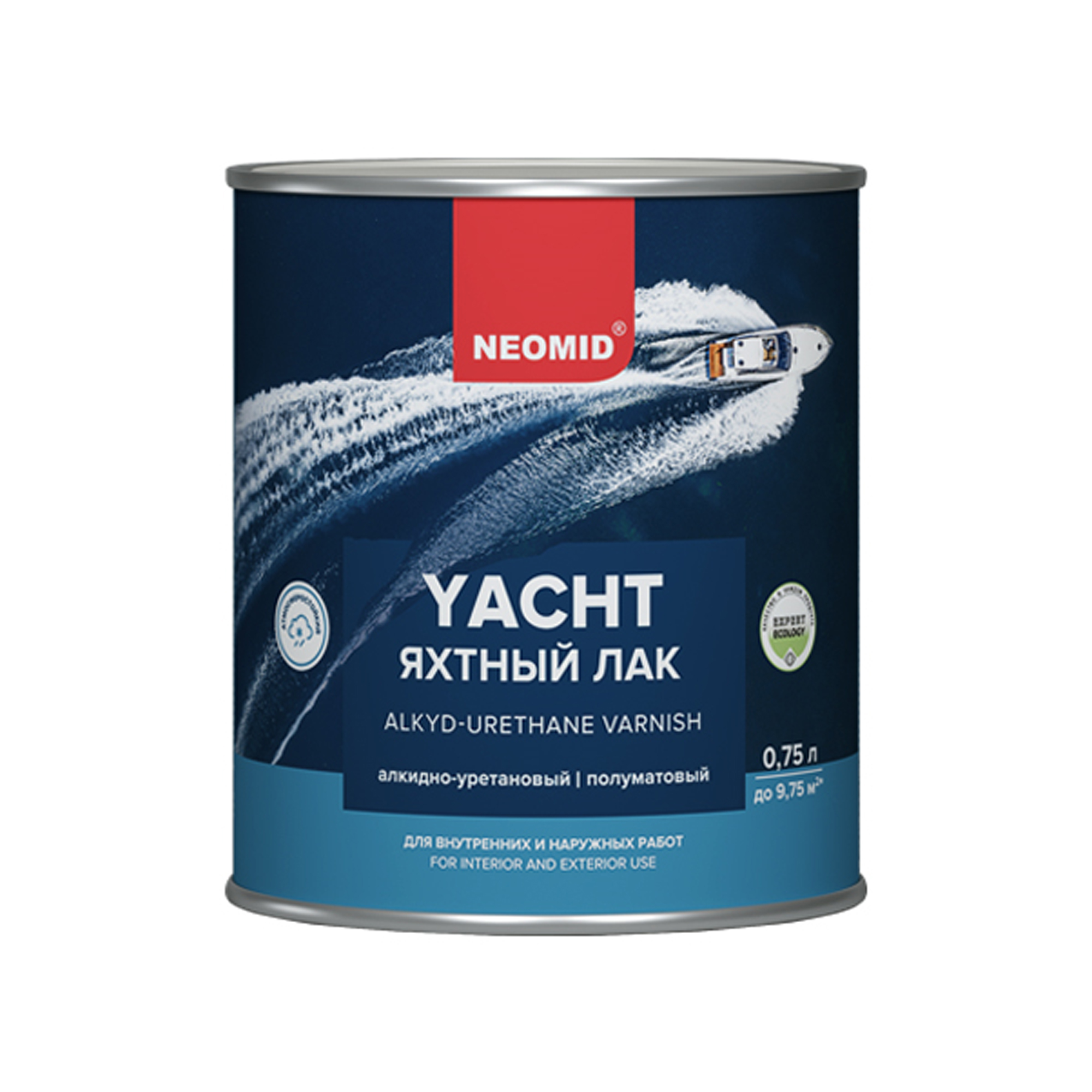 фото Лак neomid yacht яхтный, глянцевый, 2 л