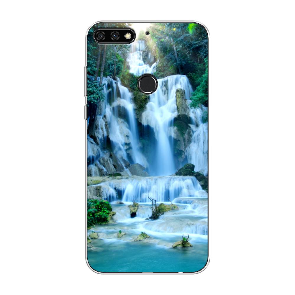 

Чехол Awog на Honor 7C Pro "Водопад 8", Голубой;зеленый, 65550-4