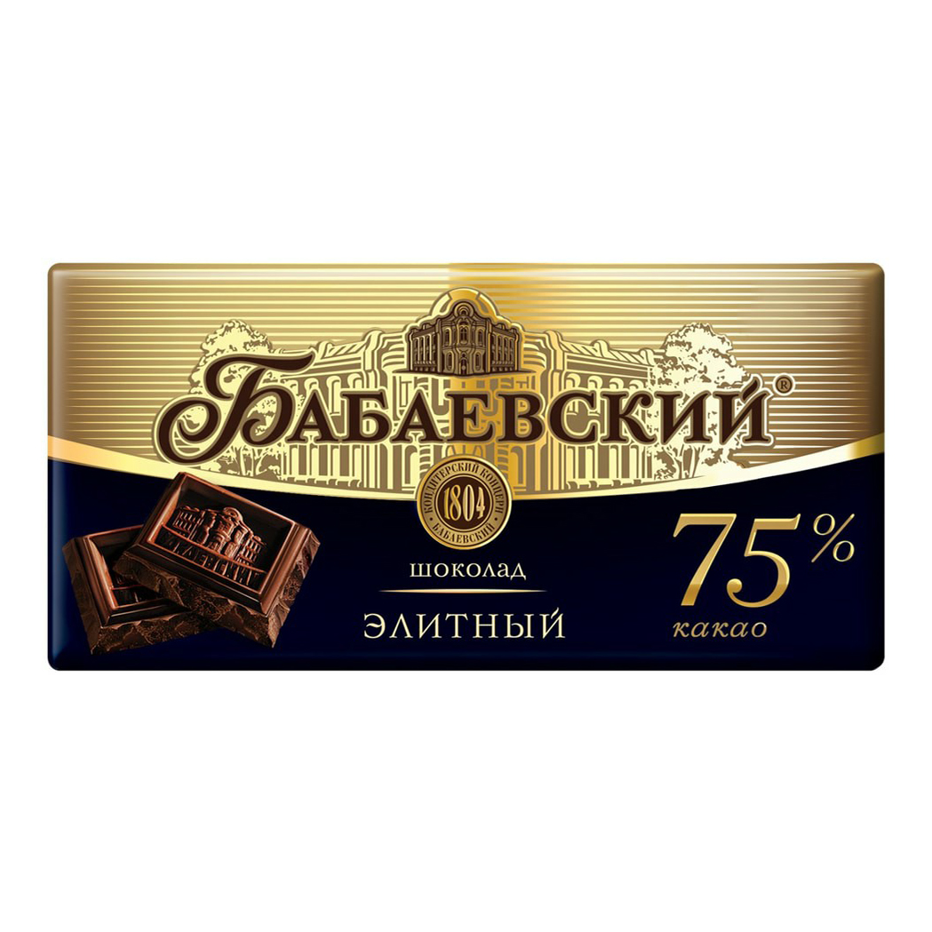 

Шоколад Бабаевский горький элитный 90 г