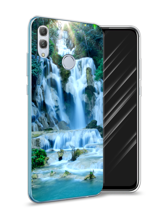 

Чехол Awog на Honor 10 Lite "Водопад 8", Голубой;зеленый, 67550-4