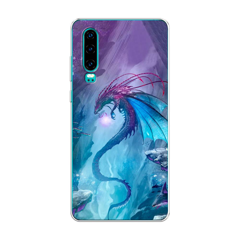 

Чехол Awog на Huawei P30 "Водный дракон", Голубой;фиолетовый;синий, 68550-2