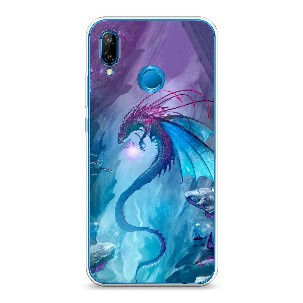 фото Чехол awog "водный дракон" для huawei p20 lite