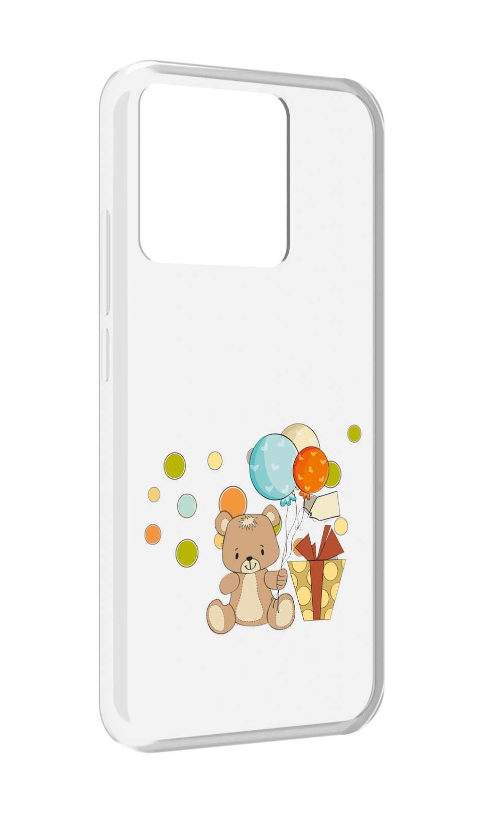 

Чехол MyPads Tocco для Xiaomi Redmi 10A медвеженок с подарком, Прозрачный, Tocco
