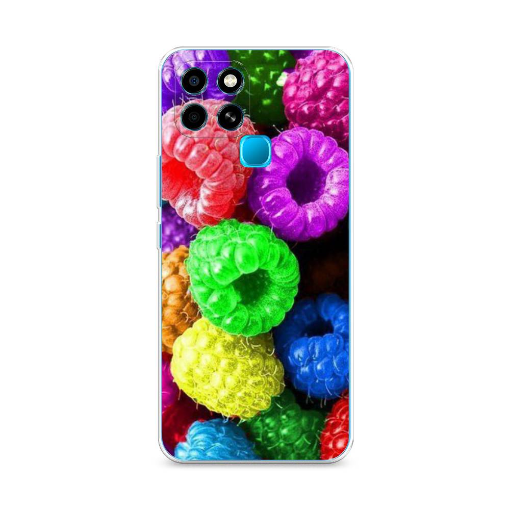 

Чехол Awog на Infinix Smart 6 "Разноцветная малина", Разноцветный, 3101050-10