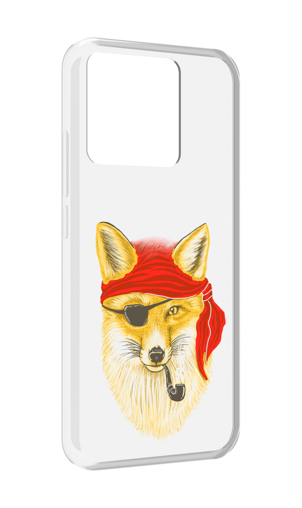 

Чехол MyPads Tocco для Xiaomi Redmi 10A лиса-пират, Прозрачный, Tocco