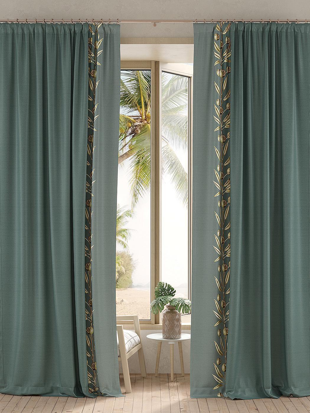 

Комплекты штор AT HOME Тенвирс (темно-бирюзовый) высота 260 см, ширина 150 см, Зеленый, 950879