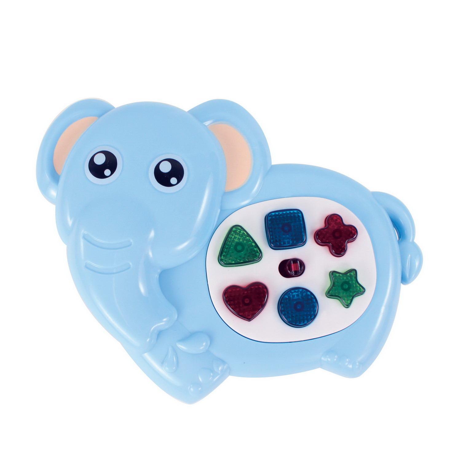 Игрушка Junfa Слоник развивающий, Потеша свет, звук ZY1134094 развивающая игрушка zabiaka zabiaka милый слоник звук