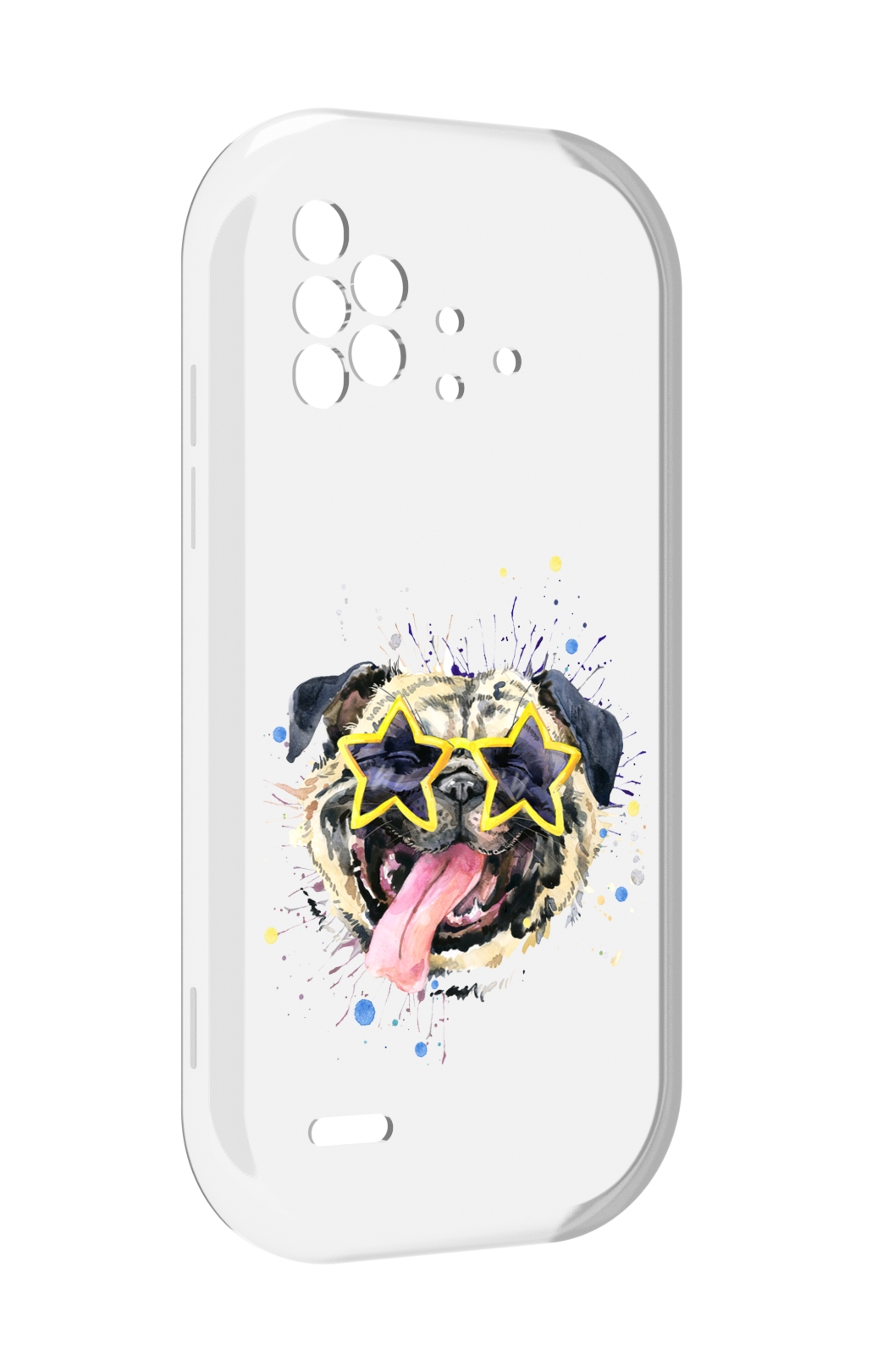 

Чехол MyPads мопс боксер для UMIDIGI Bison X10 / X10 Pro, Прозрачный, Tocco