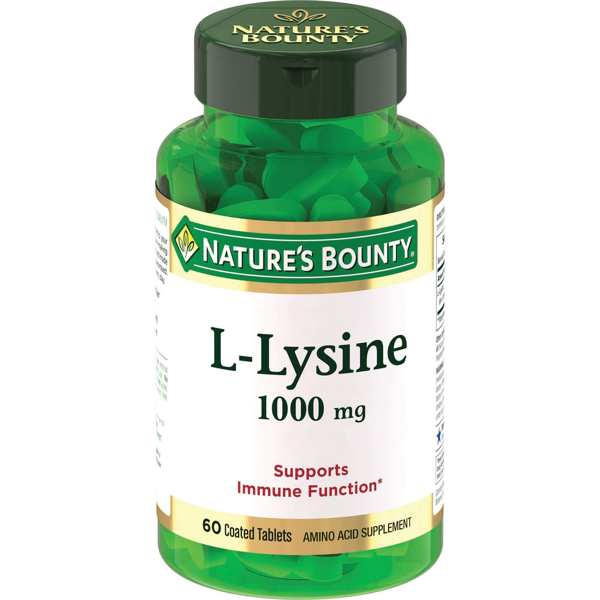 Добавка Nature's Bounty L-Лизин 1000 мг таблетки 1555 мг 60 шт.