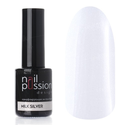 

База Nail Passion для ногтей Milk Silver 10 мл