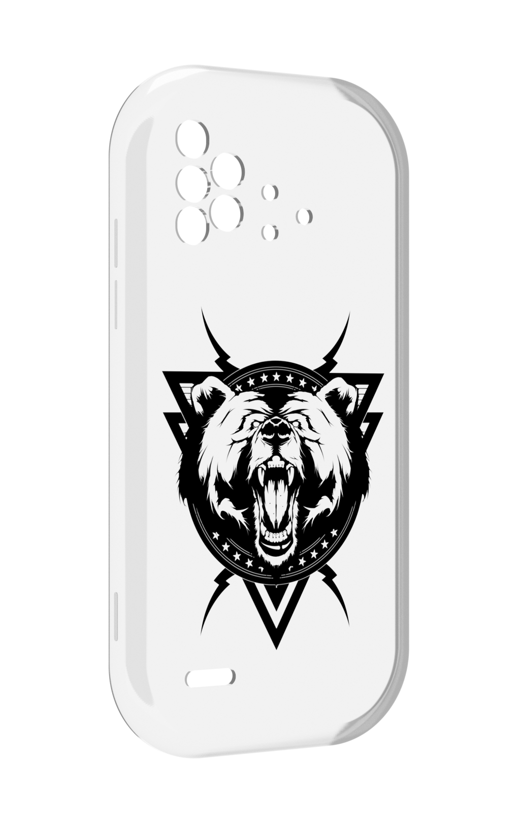 

Чехол MyPads медведь в треугольнике для UMIDIGI Bison X10 / X10 Pro, Прозрачный, Tocco