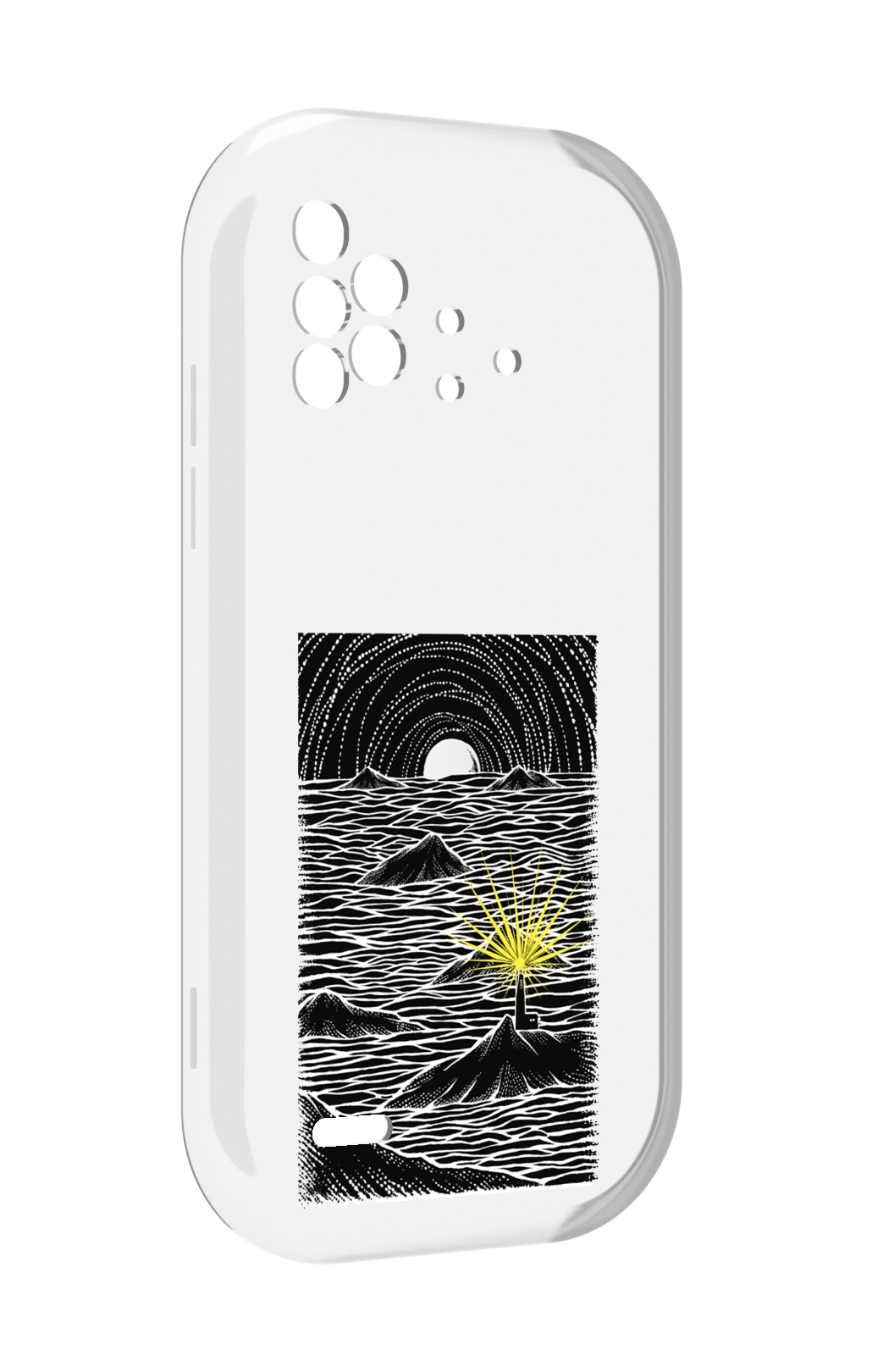 

Чехол MyPads маяк в черно белом море для UMIDIGI Bison X10 / X10 Pro, Прозрачный, Tocco