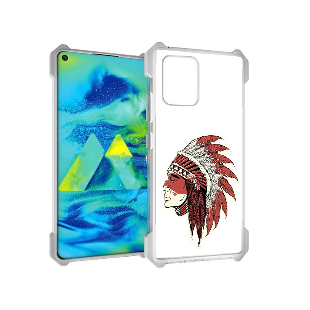 Чехол MyPads Tocco для Samsung Galaxy S10 Lite красный индеец (PT143840.502.411)