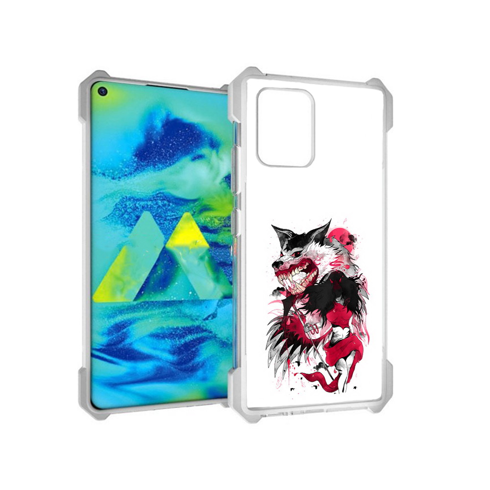 

Чехол MyPads Tocco для Samsung Galaxy S10 Lite красная шапочка (PT143840.502.410), Прозрачный, Tocco