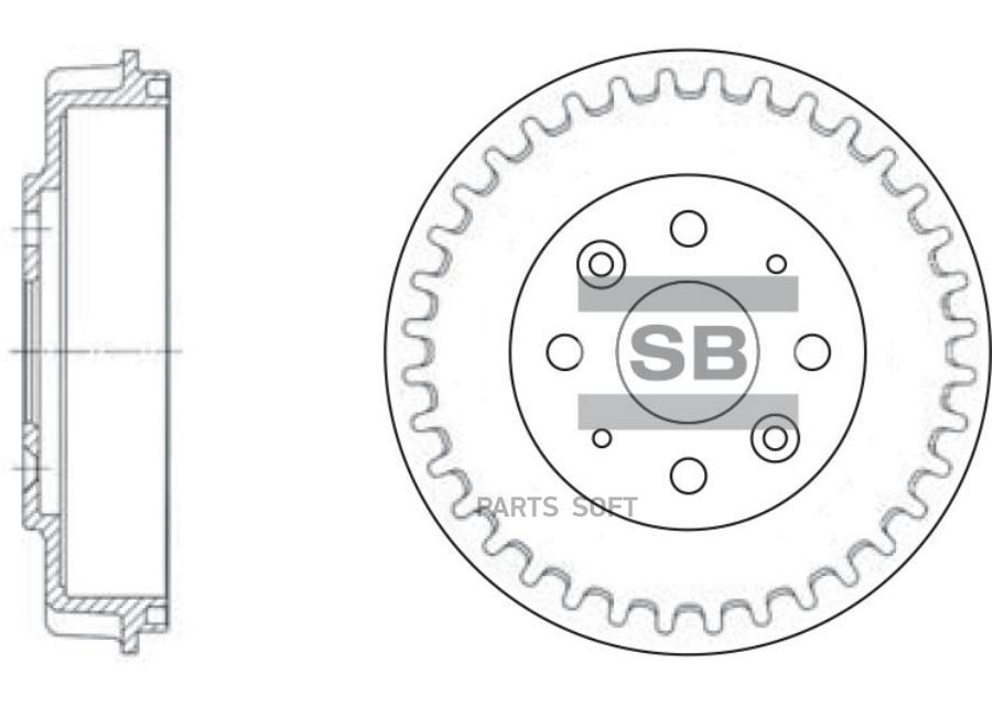 

Барабан Тормозной Kia Spectra Sd2017 Sangsin brake арт. SD2017