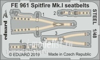 

FE961 Eduard 1/48 Фототравление Spitfire Mk. I стальные ремни