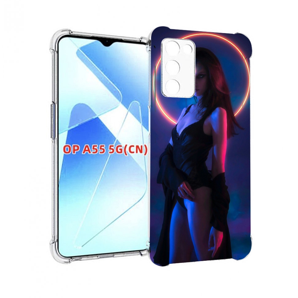 

Чехол MyPads девушка с неоновым кругом женский для Infinix Zero X Neo, Прозрачный, Tocco