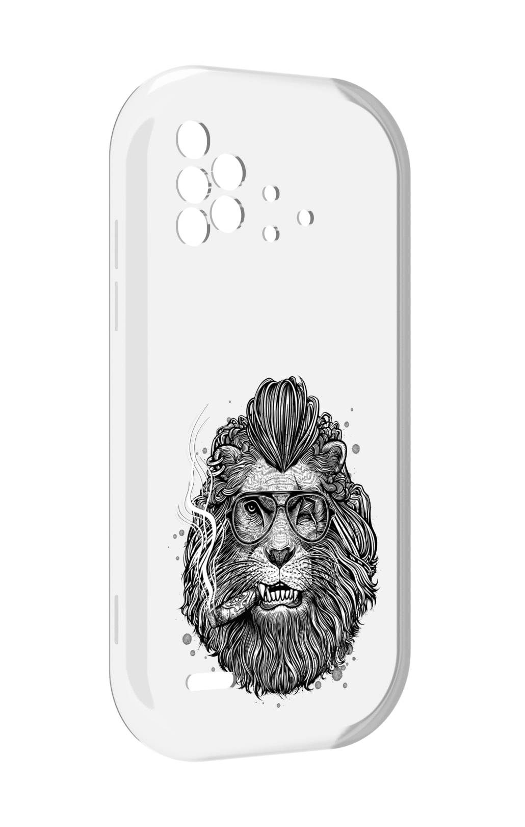 

Чехол MyPads курящий лев для UMIDIGI Bison X10 / X10 Pro, Прозрачный, Tocco