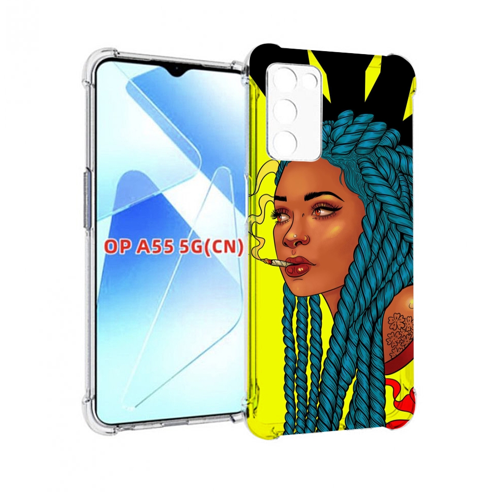 

Чехол MyPads девушка с запутанными волосами синий женский для Infinix Zero X Neo, Прозрачный, Tocco