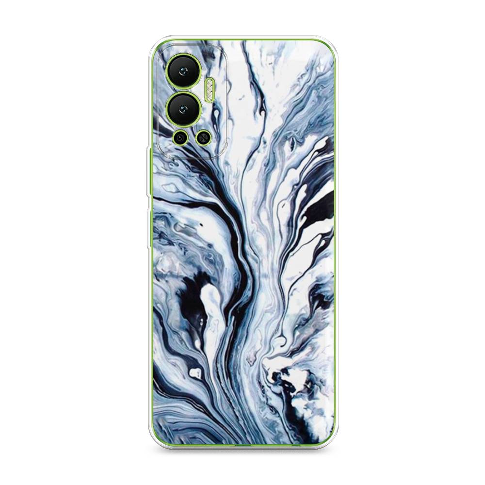 

Чехол Awog на Infinix Hot 12 "Голубой минерал мрамор", Разноцветный, 3101350-3