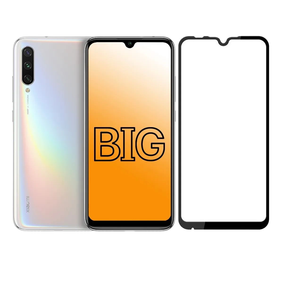 

Защитное стекло для Xiaomi Mi A3 и Mi CC9e, Mi A3