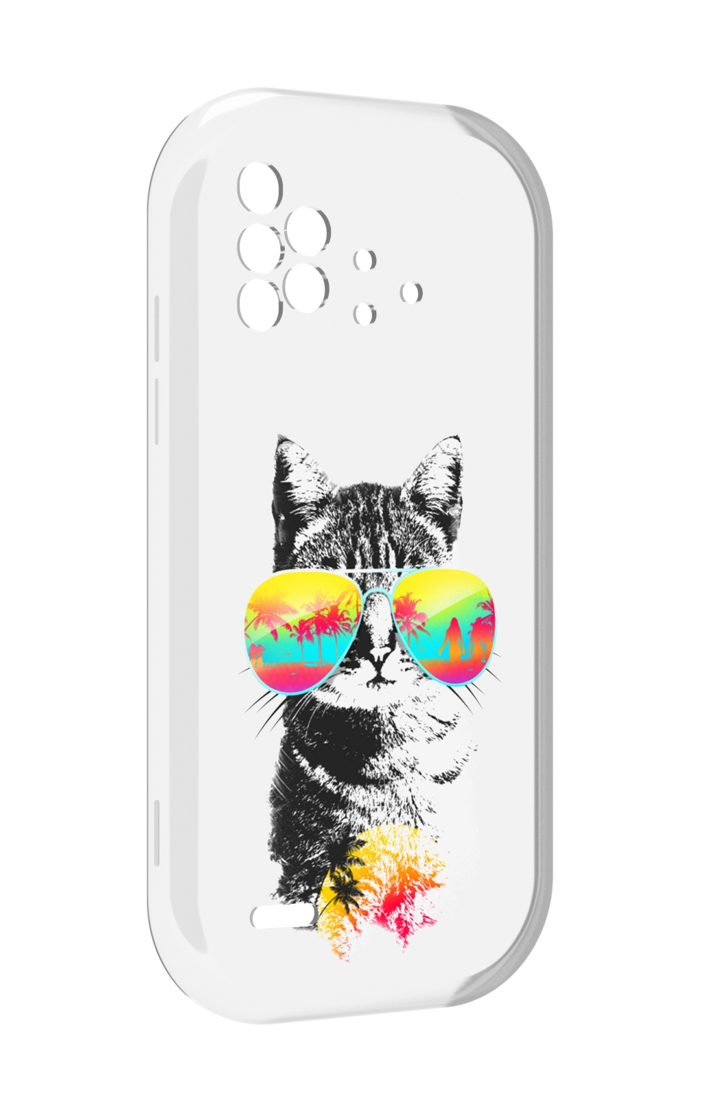 

Чехол MyPads крутой кот для UMIDIGI Bison X10 / X10 Pro, Прозрачный, Tocco