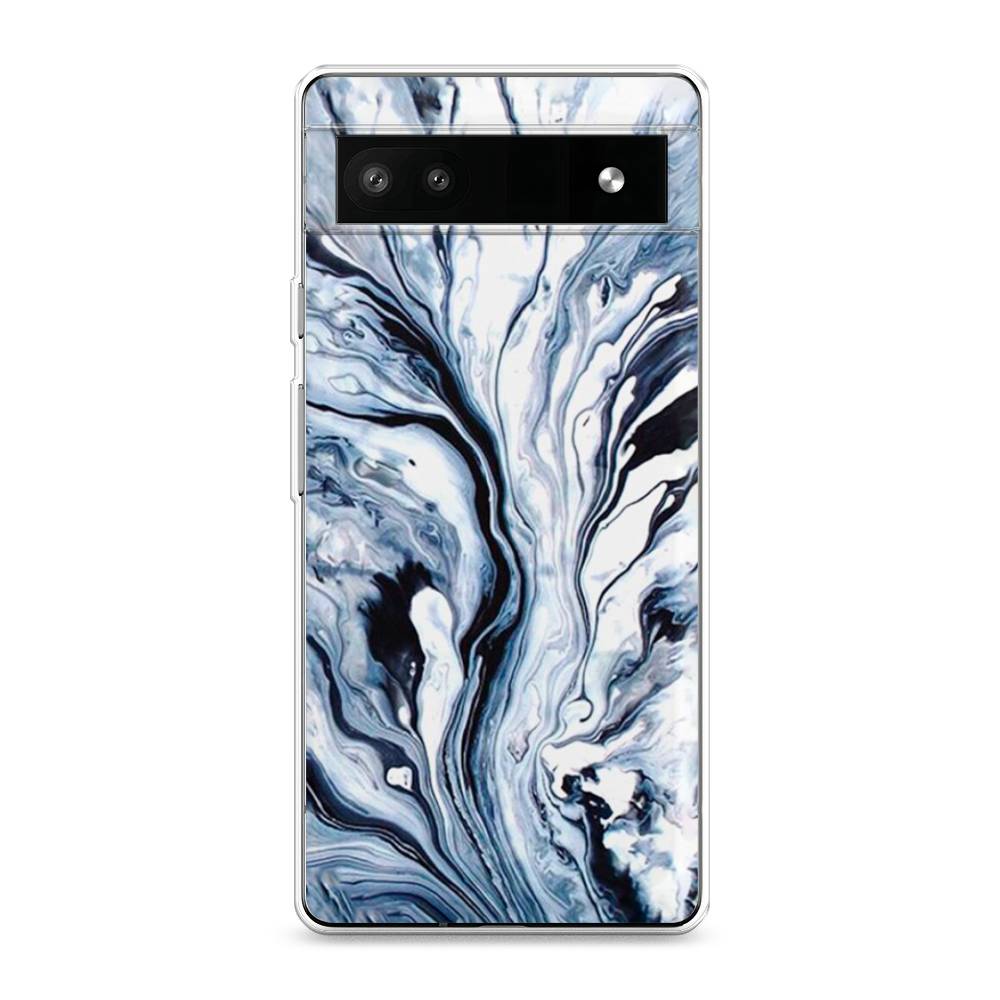 

Чехол Awog на Google Pixel 6A "Голубой минерал мрамор", Разноцветный, 271150-3