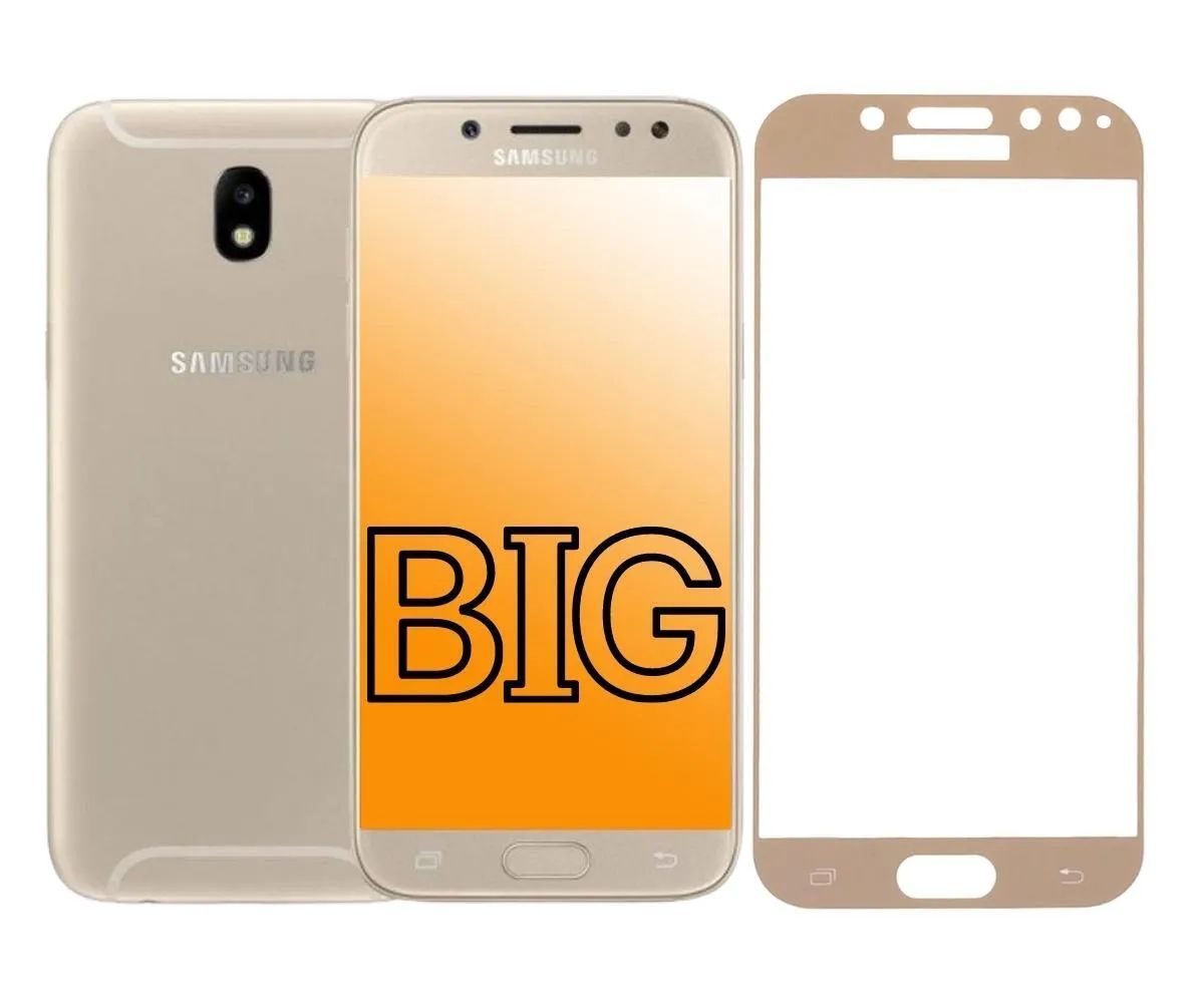 

Защитное стекло для Samsung Galaxy J7 (2017) с золотой рамкой, Galaxy J7 (2017)