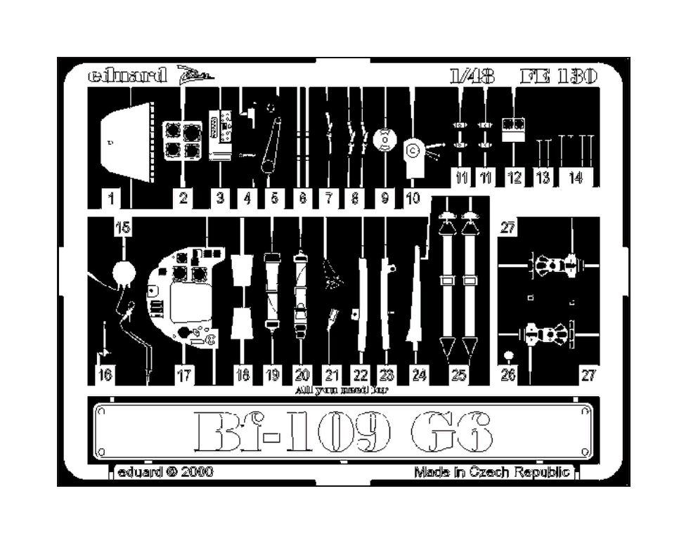

FE130 Eduard 1/48 Bf 109G-6, Цветной