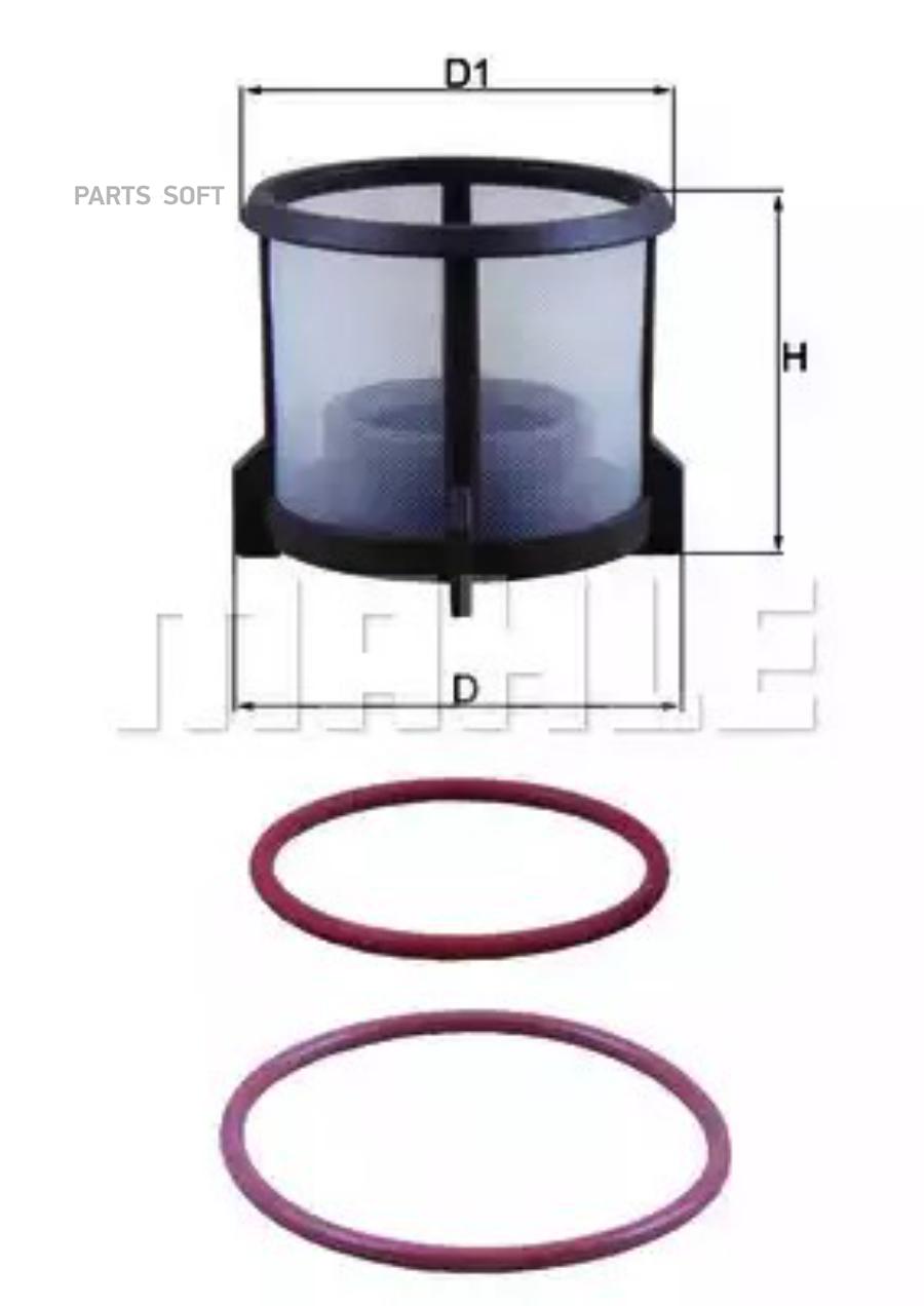 

Фильтр топливный MAN/MB Truck & Bus KNECHT/MAHLE KX 72D2