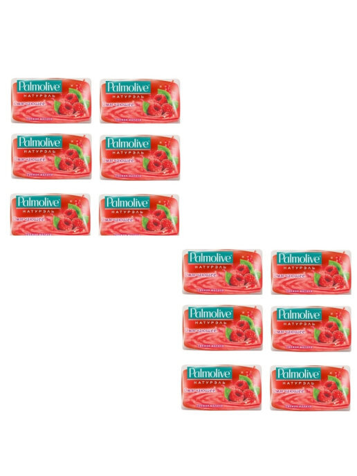

Мыло туалетное Palmolive Натурэль Свежая малина, смягчающее, 90 г 12 шт