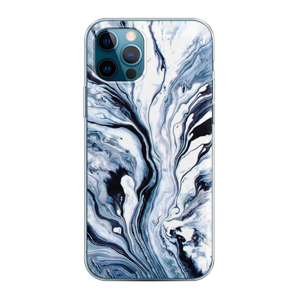 

Чехол Awog на Apple iPhone 12 Pro / Айфон 12 Pro "Голубой минерал мрамор", Разноцветный, 12850-3