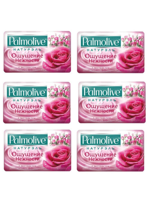 

Мыло Palmolive "Ощущение нежности" с экстрактами молока и розы, 6 шт по 90 г
