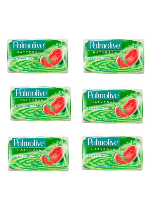 Мыло туалетное Palmolive Натурэль Летний арбуз, освежающее, 90 г  6 шт