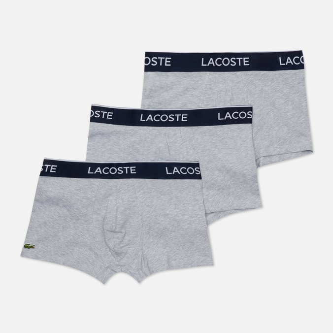 

Комплект трусов мужских Lacoste 5H3389-CCA серых XL, 5H3389-CCA