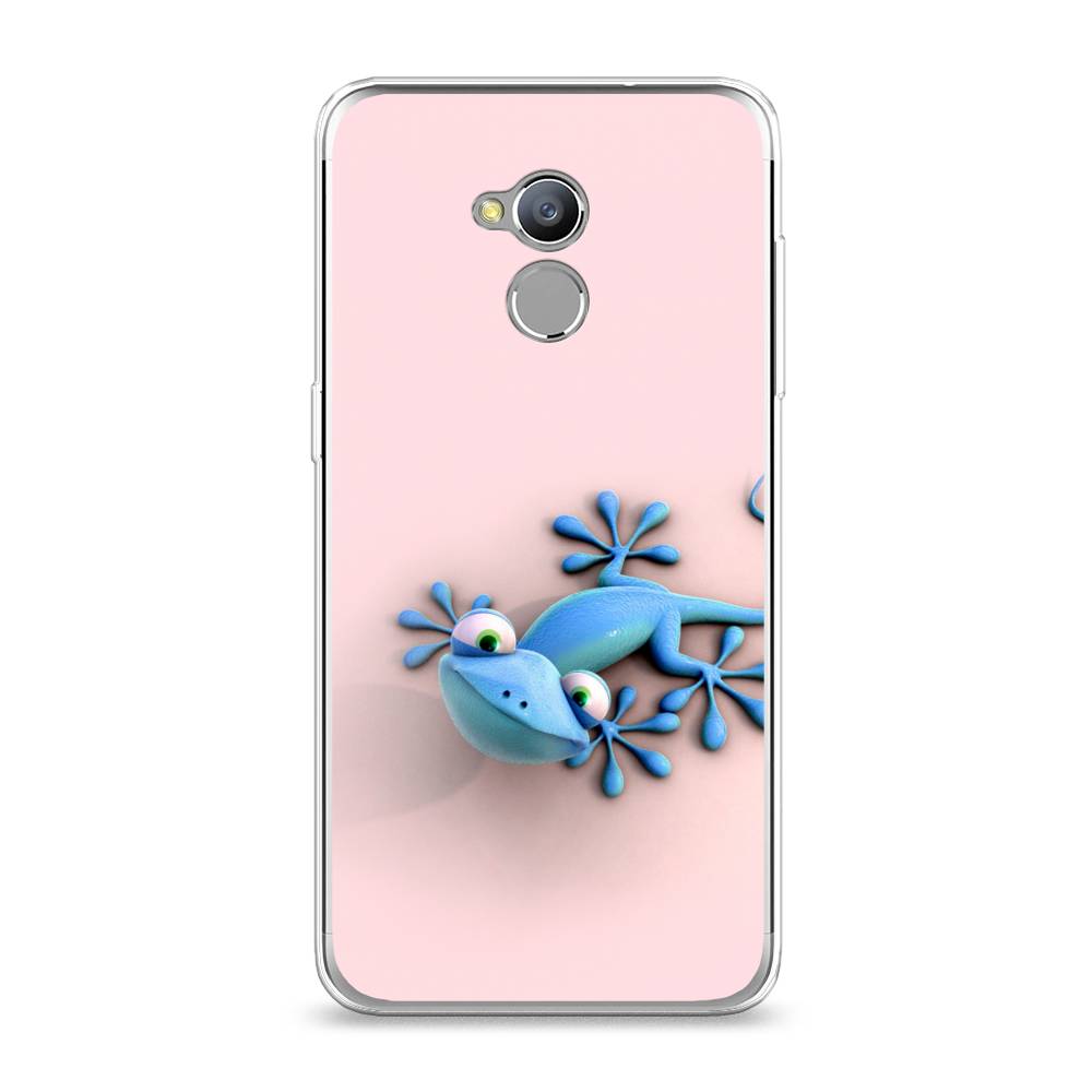

Чехол Awog на ZTE Blade V7 Lite / ЗТЕ Блэйд V7 Lite "Голубая ящерка", 130450-2