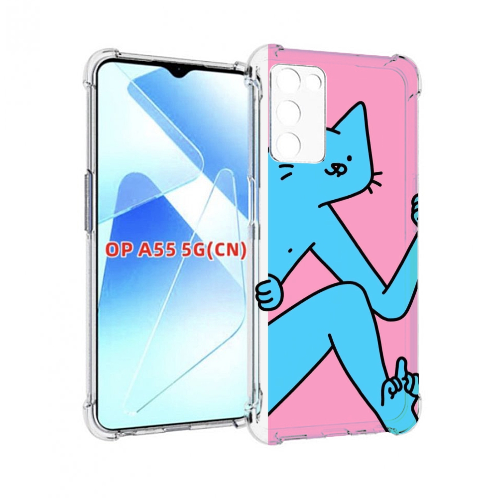 

Чехол MyPads голубой кот в дверце для Infinix Zero X Neo, Прозрачный, Tocco
