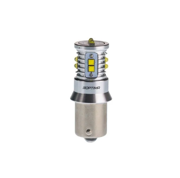 Лампа светодиодная Optima P21W MINI CREE-XBD CAN 50W 5100K, 12-24V, BA15S, (Белая)