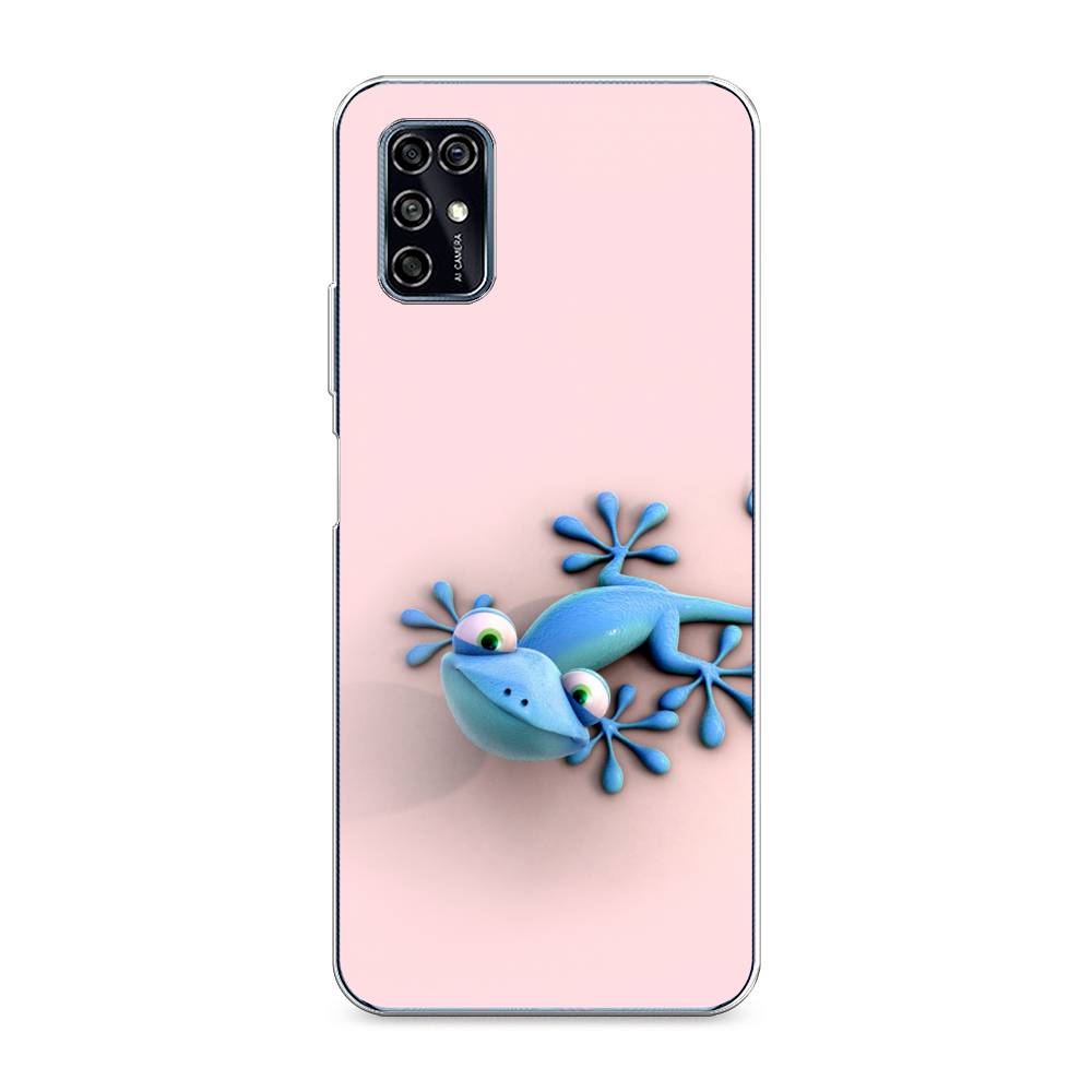 

Чехол Awog на ZTE Blade V2020 Smart / ЗТЕ Блэйд V2020 Smart "Голубая ящерка", Разноцветный, 133850-2