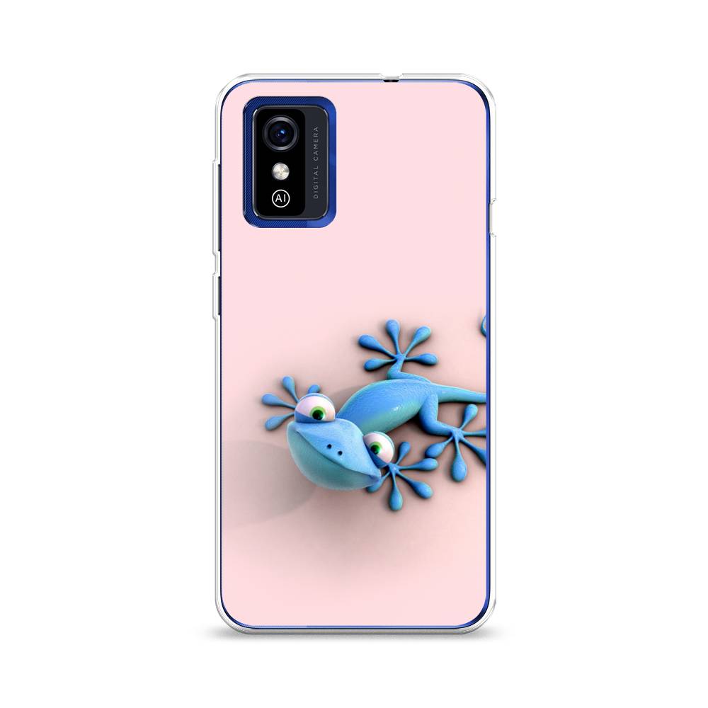 

Чехол Awog на ZTE Blade L9 / ЗТЕ Блэйд L9 "Голубая ящерка", Разноцветный, 135250-2