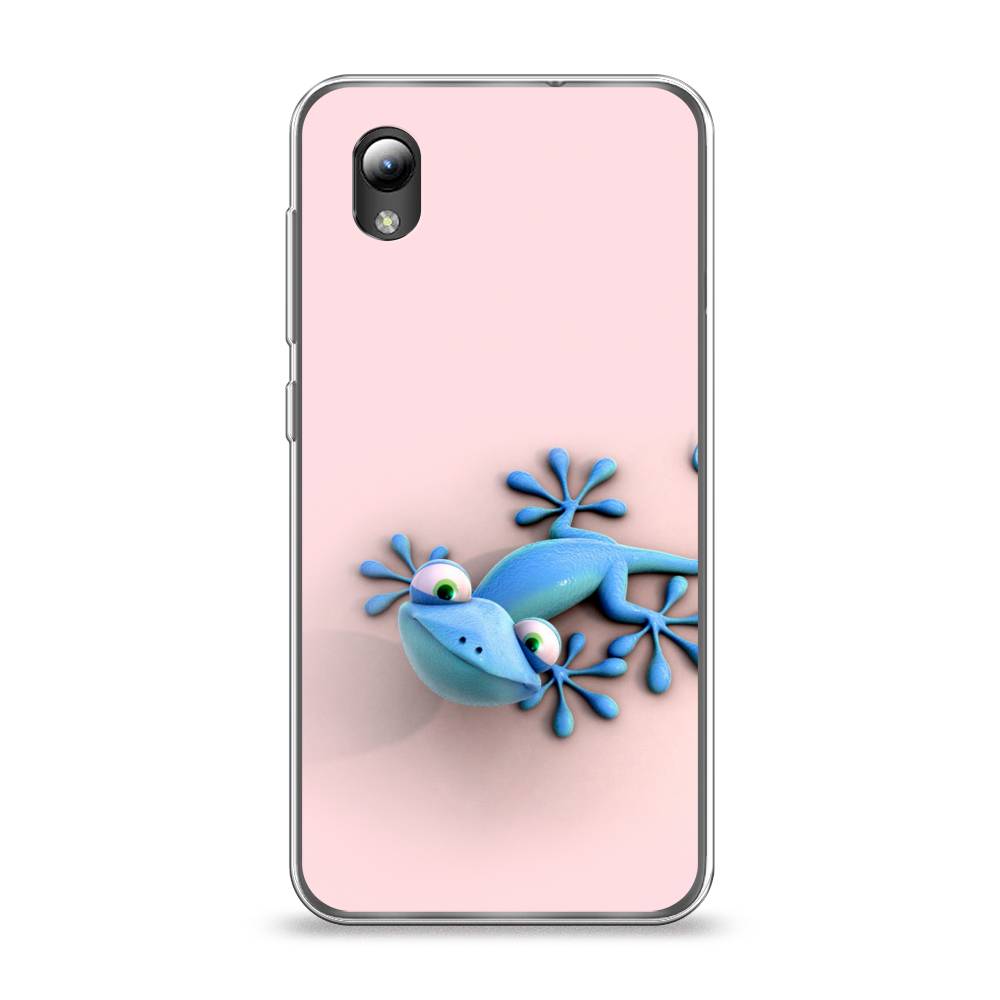 

Чехол Awog на ZTE Blade L8 / ЗТЕ Блэйд L8 "Голубая ящерка", Разноцветный, 132850-2