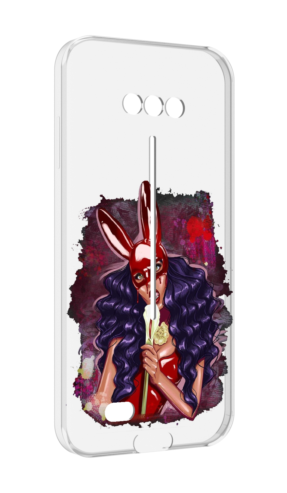 

Чехол MyPads девушка-с-текучей-маской женский для Doogee S41/S41 Pro противоударный, Tocco