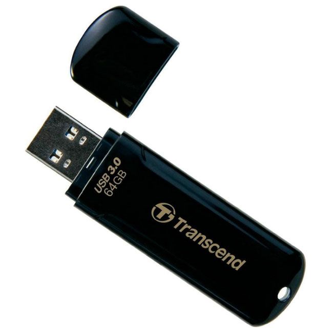 Флешка Transcend JetFlash 700 64ГБ Black (TS64GJF700)