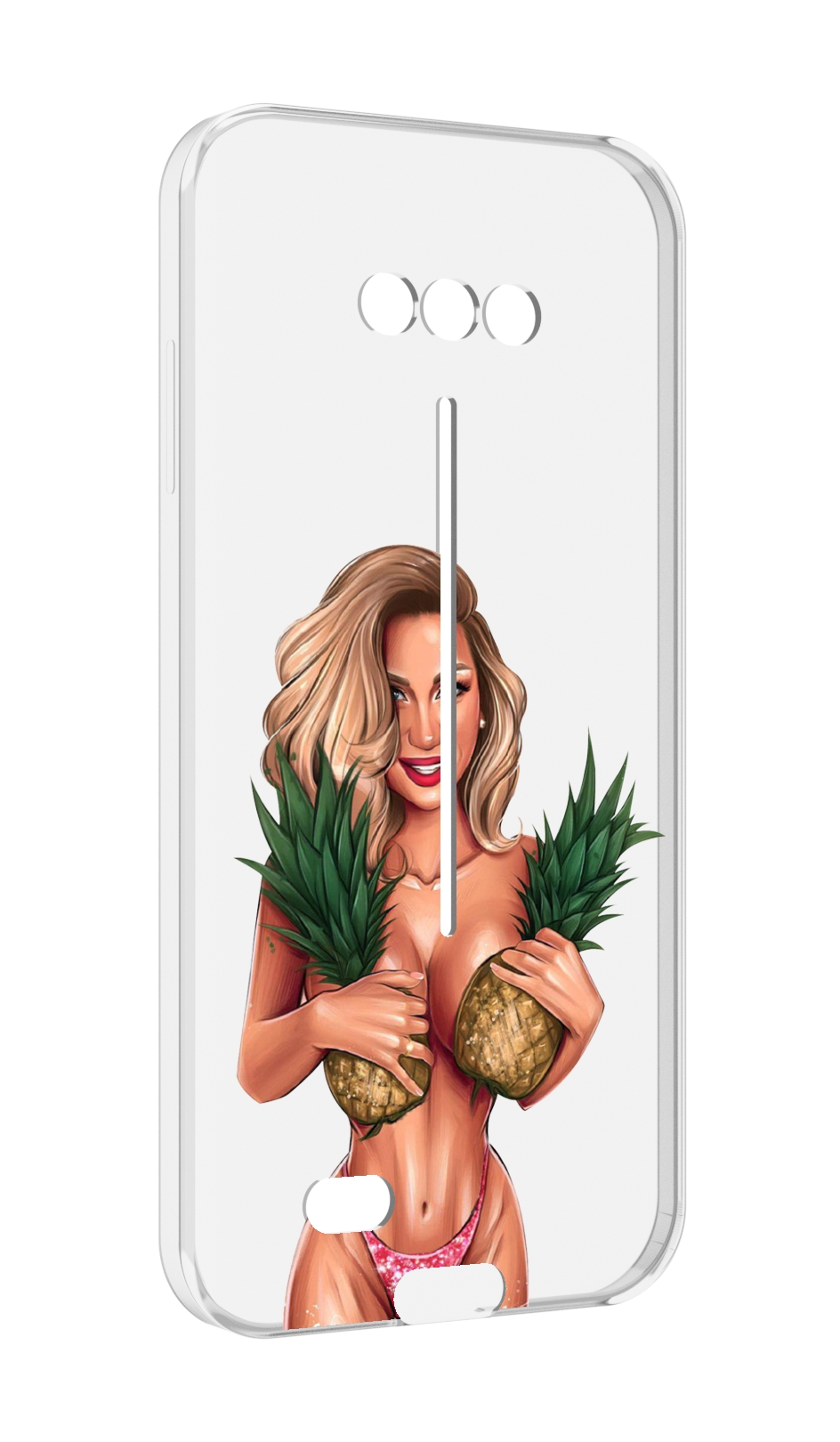 

Чехол MyPads девушка-с-ананасами женский для Doogee S41/S41 Pro противоударный, Tocco