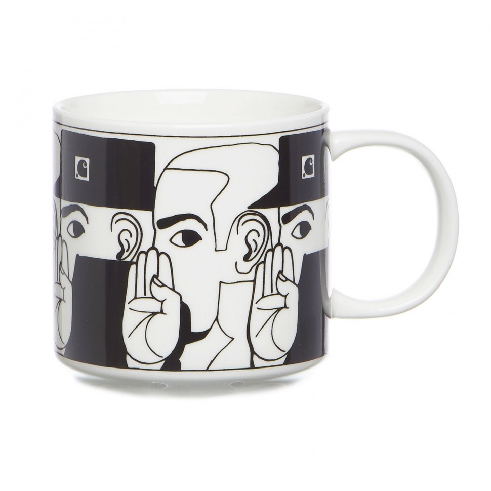 

Кружка CARHARTT WIP Whisper Mug White / Black 2022