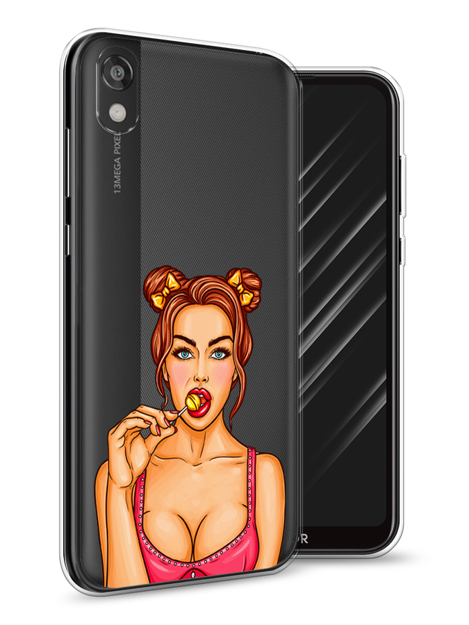 

Чехол Awog на Huawei Y5 2019 "Вкусный леденец", Бежевый;коричневый;розовый