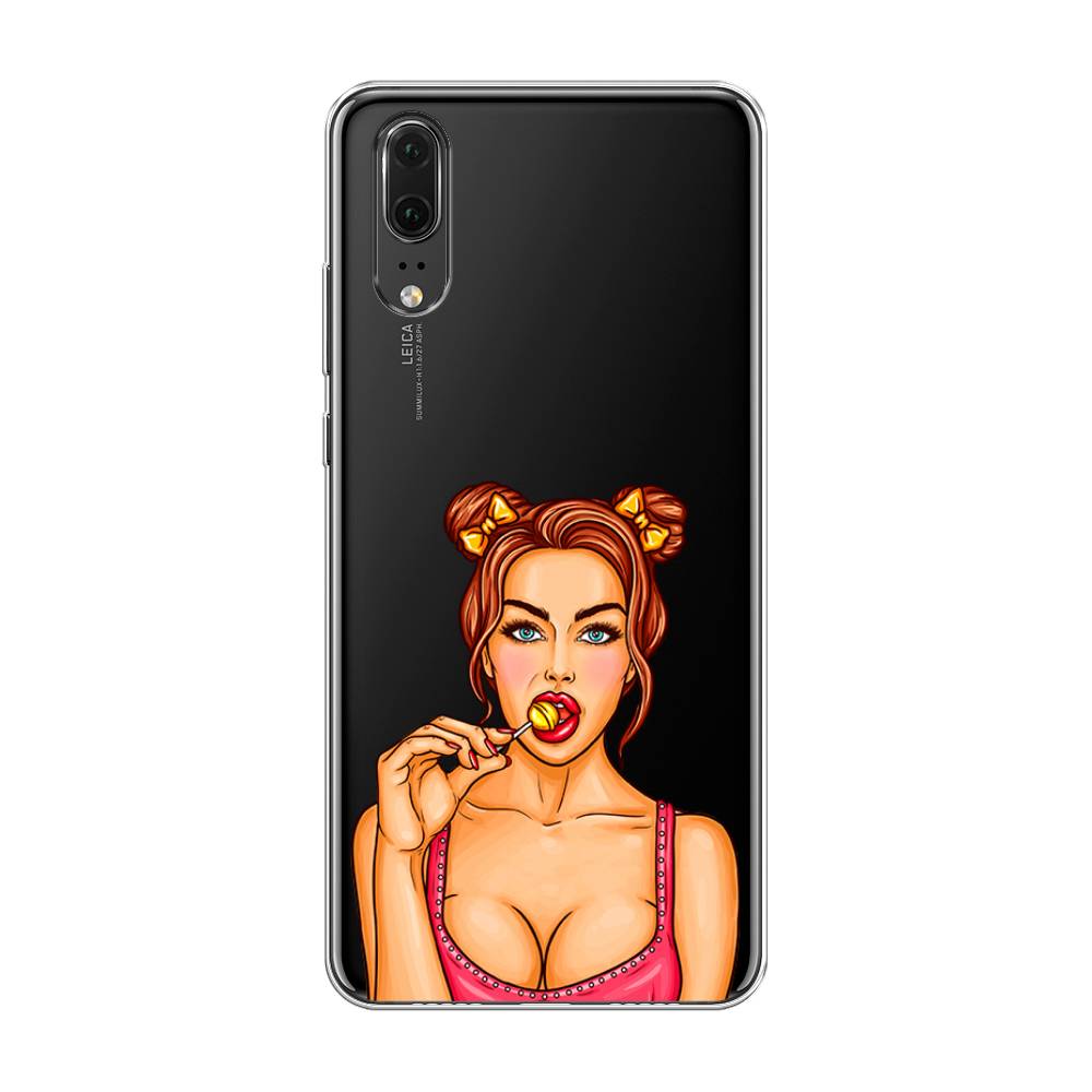 

Чехол Awog на Huawei P20 "Вкусный леденец", Бежевый;коричневый;розовый