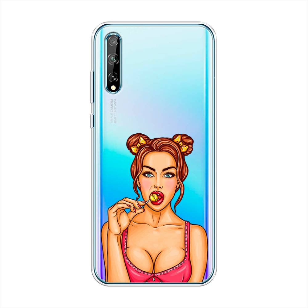 

Чехол Awog на Huawei P Smart S "Вкусный леденец", Бежевый;коричневый;розовый