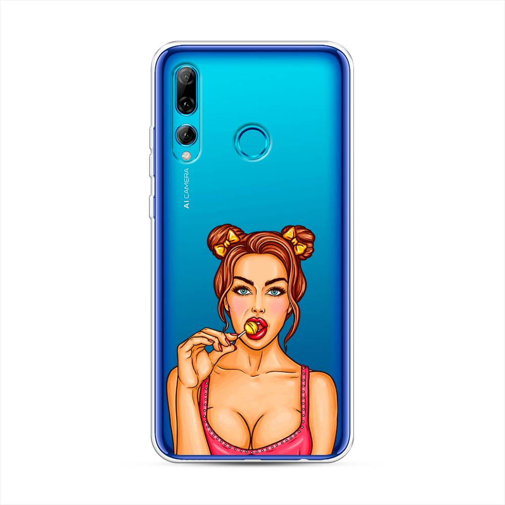 

Чехол Awog на Huawei P Smart Plus 2019 "Вкусный леденец", Бежевый;коричневый;розовый