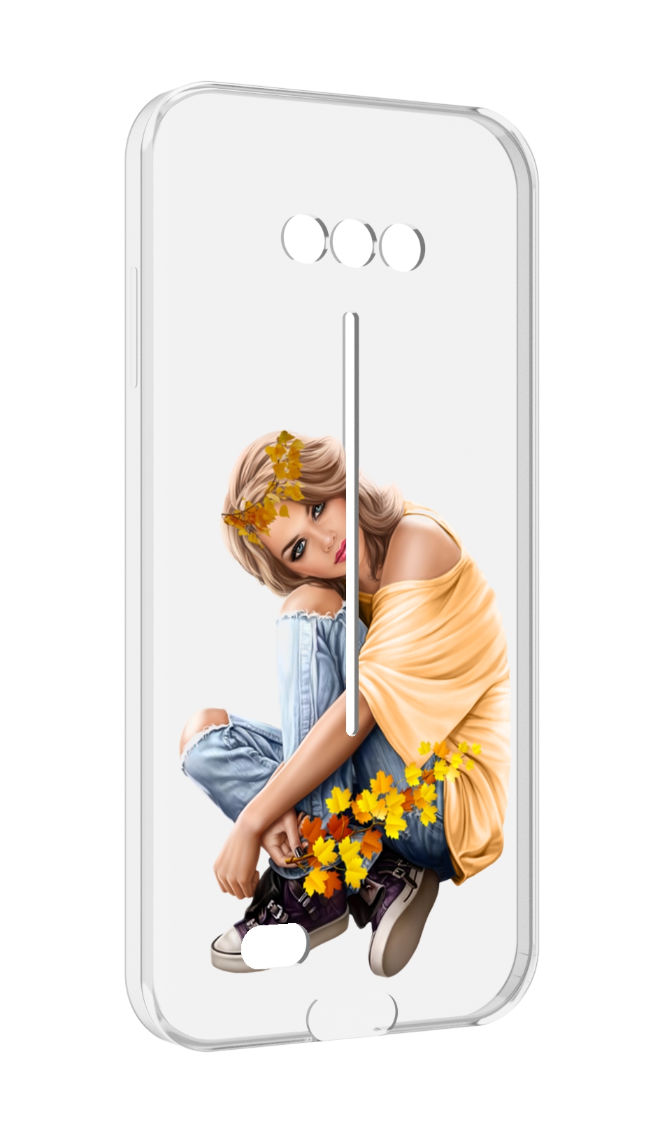 

Чехол MyPads девушка-в-цветочками женский для Doogee S41/S41 Pro противоударный, Tocco